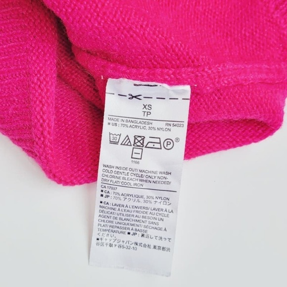 Pretty Pink Banana Republic XS Fuchsia Crewneck Sweater - Picture 5 of 5
